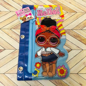 Pencil Pouch Binder Zippered Case LOL & Spiderman